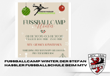 Stefan Hassler Fussballschule Winterfussballcamp beim MTV